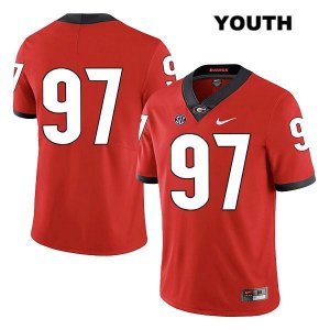 Youth Georgia Bulldogs NCAA #97 Tyler Malakius Nike Stitched Red Legend Authentic No Name College Football Jersey IQV3854WN